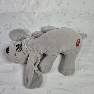 Vintage Tonka Pound Puppies Gray Dog 18  Plush Stuffed Animal Toy 1985 Full Size