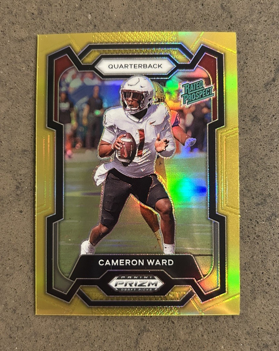 CAM WARD True Gold /10 FOTL 2024 Prizm Draft Picks Cameron Rated Prospect SSP