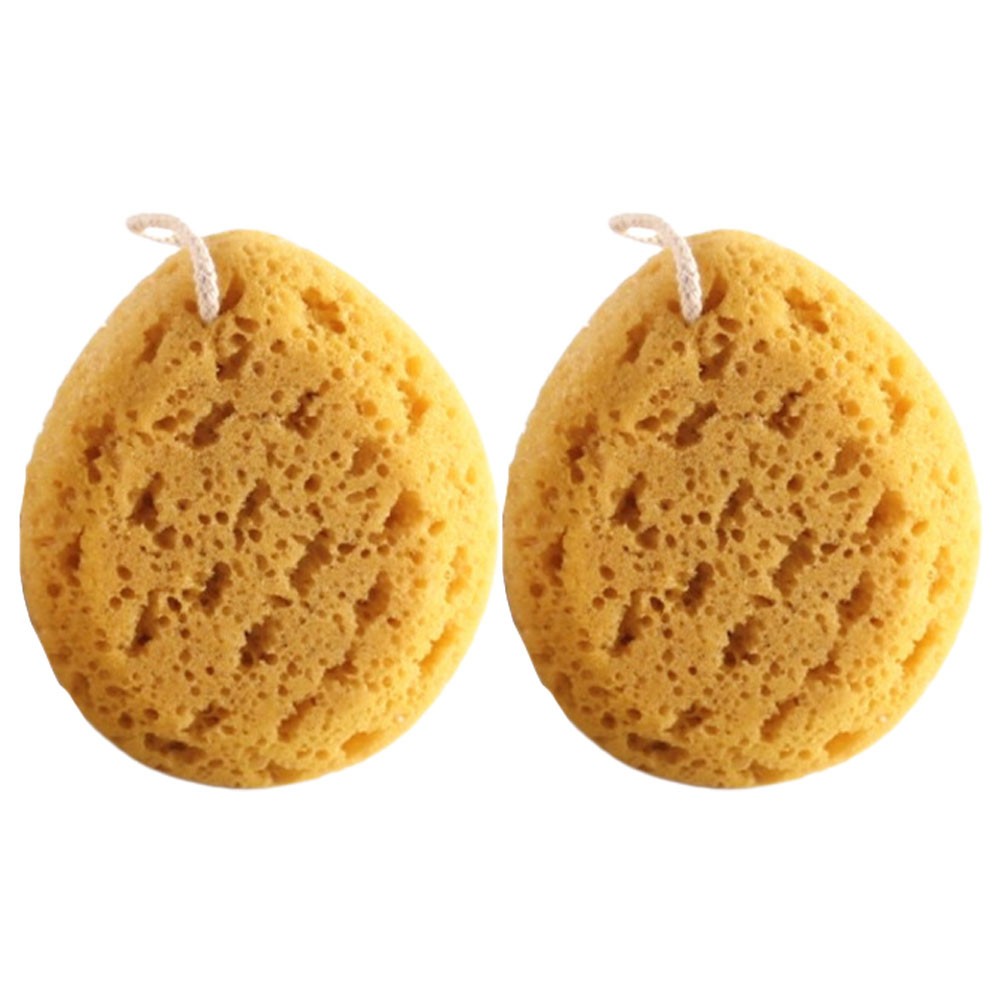 2 Pcs Honeycomb Bath Sponge Body Exfoliating Tool Skin Cleaning Scrubber