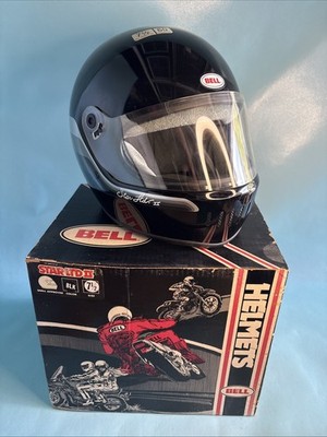 Vintage 1985 Bell STAR LTD II Motorcycle Helmet 7 1/2 Black w/ Box