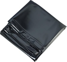 RIVERWELD Welding Screen Curtain 0.4mm Green Flame-Resistant Vinyl 1.7 x 2.3 m