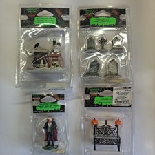 Spooky Town Lemax lot of 4 mixed