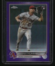 2022 Topps Chrome Update #USC185 Cooper Hummel Purple Refractor