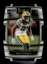Eric Stokes 2021 Panini Select #88 Rookie Packers Silver Prizm Die Cut RC