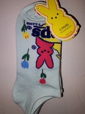 New Easter Peeps No Show Socks Size 5-9.5 2 pair