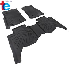 Tpe Frontrear Floor Mats For Toyota Tacoma Crew Cab 2005-2014 2015 Cargo Liner