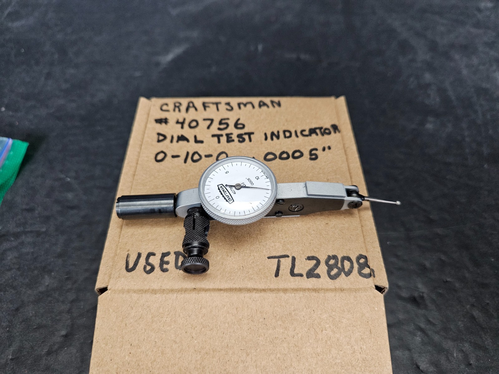 CRAFTSMAN #40756 .00058" 0-10-0 DIAL TEST INDICATOR ENGLAND (TL2808)