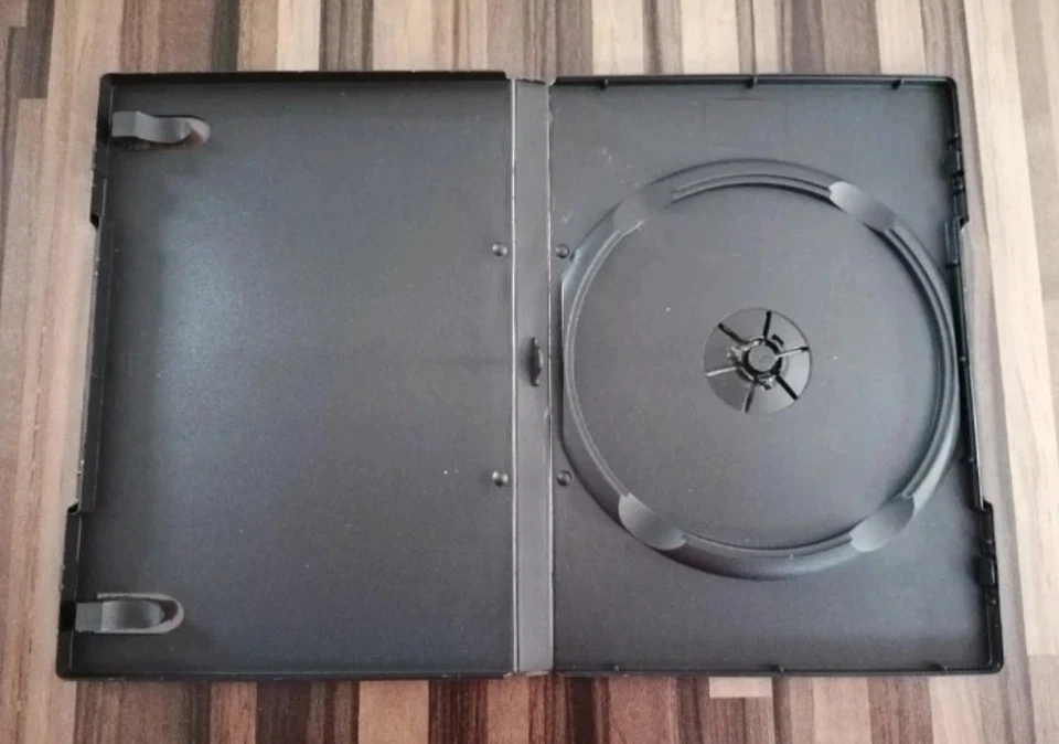 10 x 1 Disc Black Empty Single DVD Cases 14mm Spine Standard Sleeve - Image 2 of 3