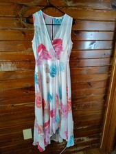 Calvin Klein Multicolor Watercolor Floral Sleeveless Shift Dress Women's Size 4