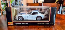 Vintage Maisto 1997 Dodge Viper GTS R GT2 Diecast Car 1:18 Scale LeMans Race Car
