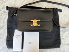 CELINE Triomphe Classique Shoulder Bag   Time...