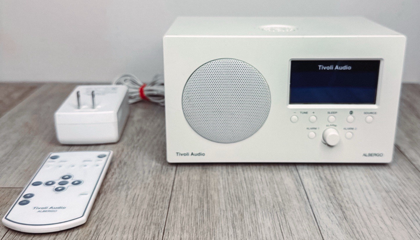 Tivoli Audio Albergo White & Remote & Adapter - Ships FREE!