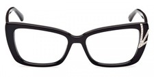 Marciano By Guess GM0382 001 Black Plastic Cat Eye Eyeglasses Frame 54-16-145
