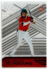 2021 PANINI CHRONICLES CLEAR VISION PURPLE GERALDO PERDOMO RC 18/25 ARIZONA