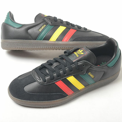 IH3119 adidas Originals Samba OG Rasta Core Black Green Yellow Red