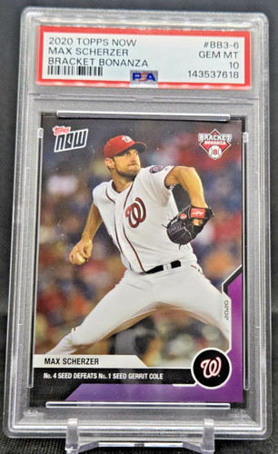 2020 Topps Now BB3-6 Max Scherzer