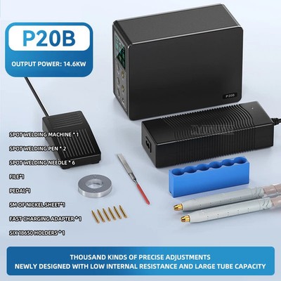 P20B Faraday Capacitor Spot Welder Home Use Stainless Steel Metal Welder