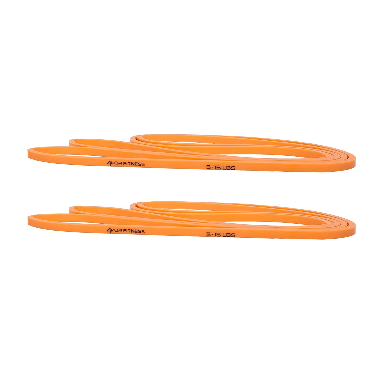 41” Resistance Loop Band - Pair of 2 Orange Resistance Bands (5 to 15 Pounds ...