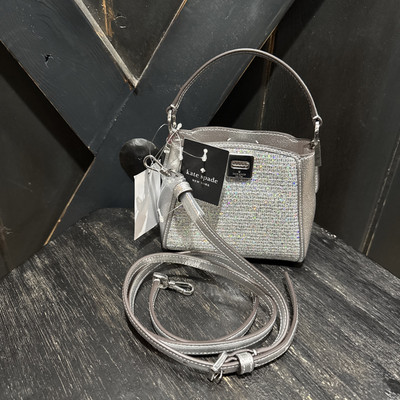 kate spade New York Phoebe Glitter Silver Mini Top Handle