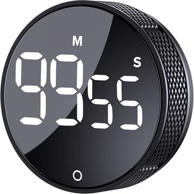 AVINIA Digitale Küchentimer, visuelle Zeitschaltuhren großes LED-Display magnetisch schwarz 