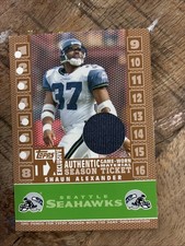 2007 Topps TX Season Ticket Game Worn Jersey Shaun Alexander SJ-SA /199 Seahawks