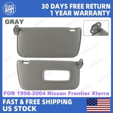 2pcs For 1998-2004 Nissan Frontier Xterra Gray Sun Visor 964017z823 964007z823 2pcs For 1998-2004 Nissan Frontier Xterra Gray Sun Visor 964017z823 964007z823