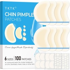 TKTK Chin Pimple Patches 100 Count 6 Sizes , XL 1 Pack of 100 