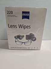 ZEISS Lens Cleaning Wipes 220ct Eye Glasses Camera Phone Smudges Streaks Dirt