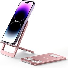 Cell Pe Stand, Foldable Aluminum Adjustable Pe Holder for Desk