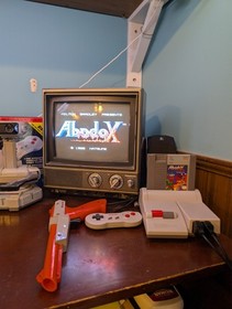 Abadox: The Deadly Inner War Nintendo NES w Box No manual Cleaned Works Great