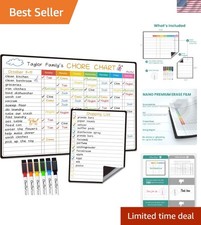 14.5"x11" Magnetic Dry Erase Chore Chart for Family Organization - 6 Markers