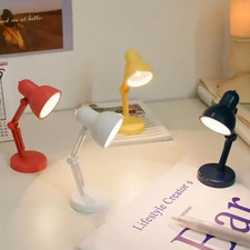 Mini LED Clip On Reading Desk Lamp Flexible Arm Table Bedside Book Night Light