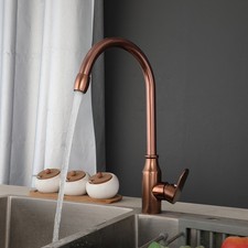 Space Aluminum Bathroom Lavatory Swivel Mixer Tap Deck Mounted Wash Basin Faucet