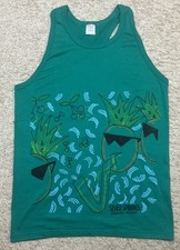 Vintage Seven Springs Mountain Resort Tank Top Size M Geeen Jerzees USA Made