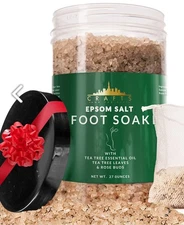 Crafts And The City Epsom Salt Tea Tree Oil Foot Soak 27 Ounces