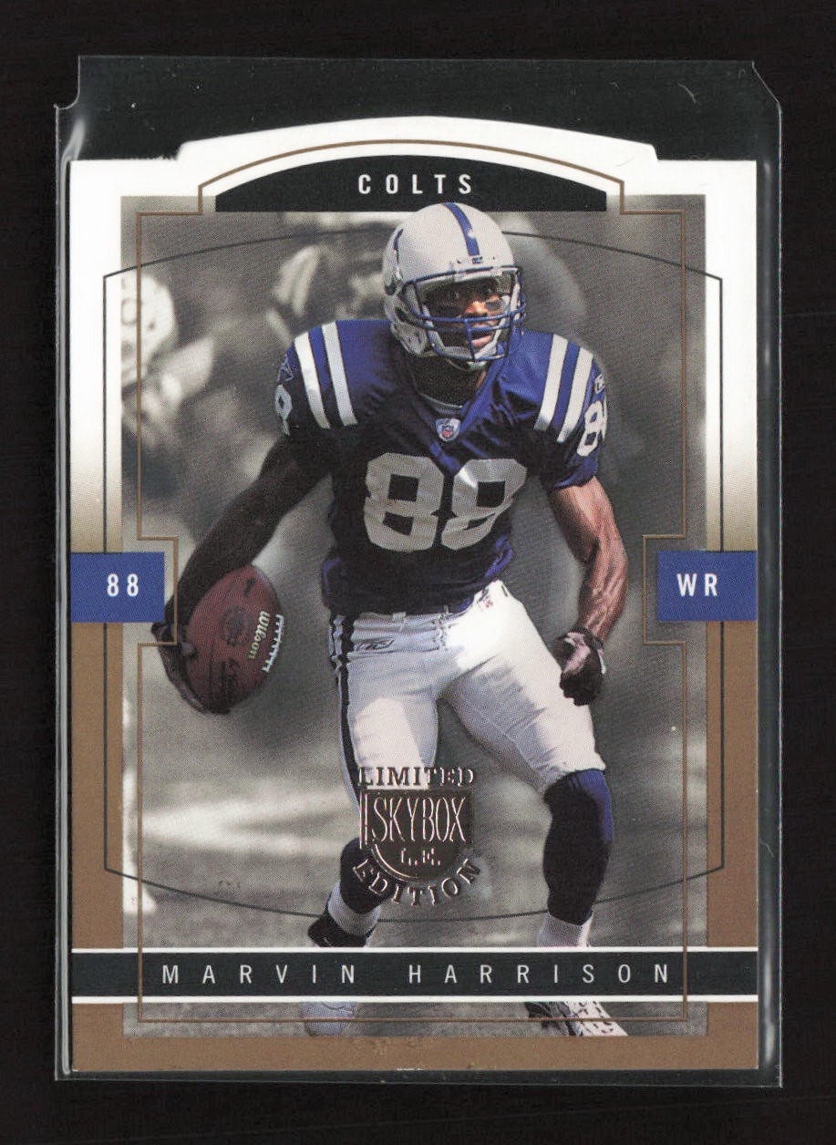 2003 SkyBox LE #37 Marvin Harrison Gold Proofs #/150