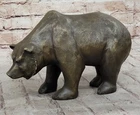 BRONZE MOTHER GRIZZLY BEAR STATUE ART SCULPTURE FIGURE HOT CAST HOME DECOR SALE