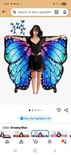 D.Q.Z Double Sided Women Butterfly Wings Costumes for Adults Fairy Festival...