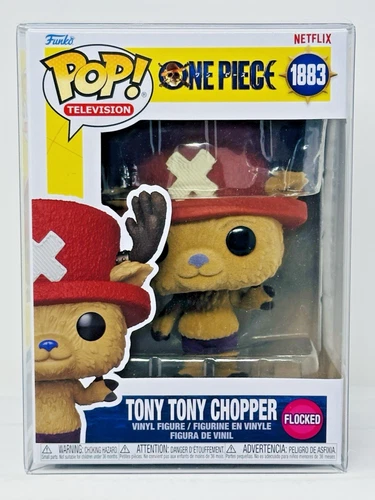Funko Pop! One Piece (Live Action): Tony Tony Chopper #1883 FLOCKED w/ Protector