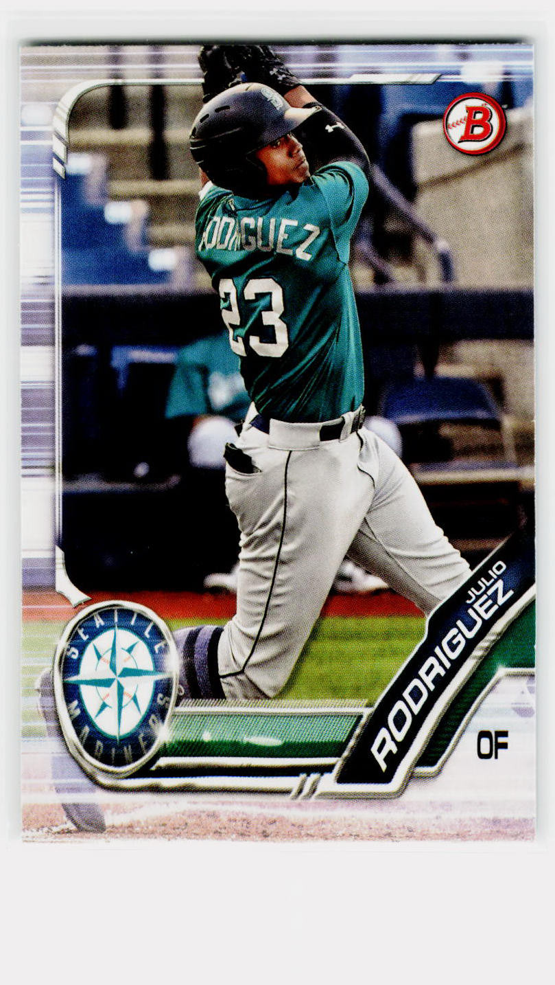 Julio Rodriguez 2019 Bowman Draft #BD-60 Seattle Mariners RC
