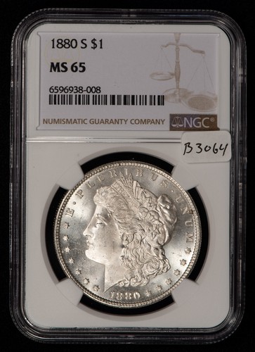 1880/9-S $1 Morgan Silver Dollar - Hot 50 VAM-11 Overdate - NGC MS 65 - B3064 - Picture 2 of 10