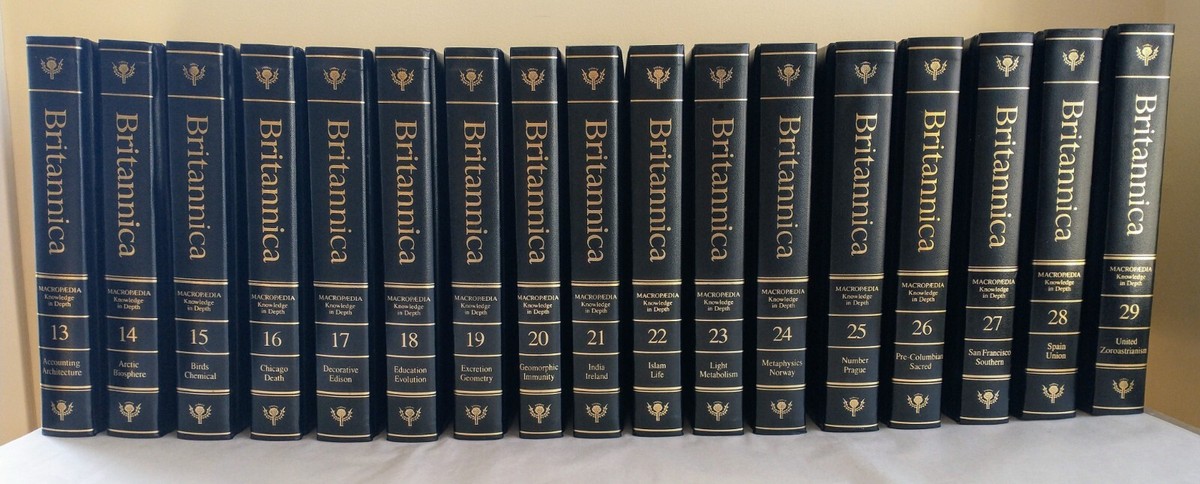 Encyclopedia Britannica 15th edition 32 Volumes Complete Set 1988