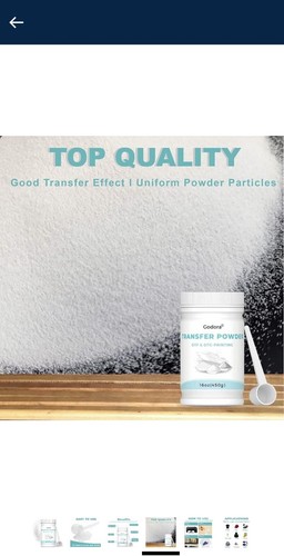 Godora Transfer Powder White DTF & DTC PRINTING Hot Melt Adhesive PreTreat 16 Oz - Picture 6 of 8