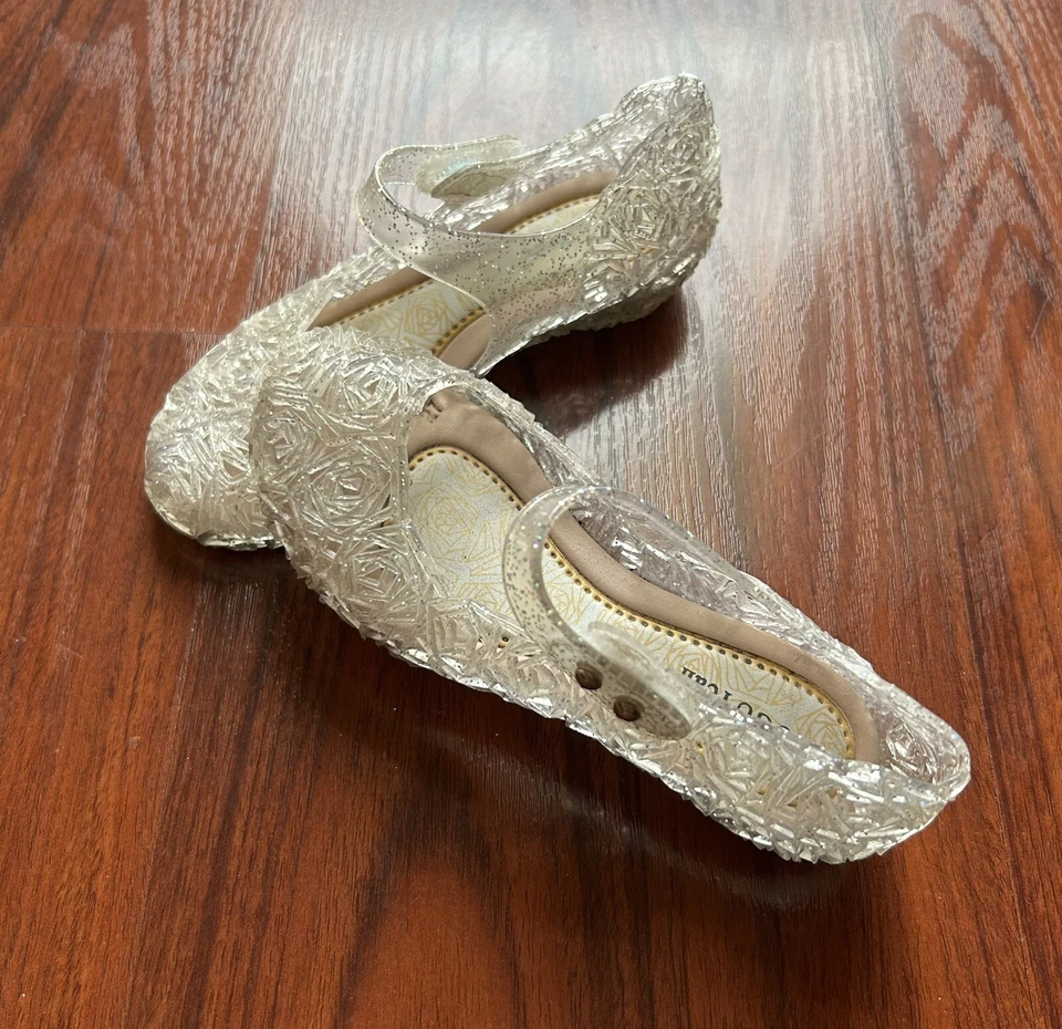 Zapatos GUGUYeah Talla 27 EE. UU. Talla 8 Niño Jalea Planos Frozen Elsa Foto 2 de 4