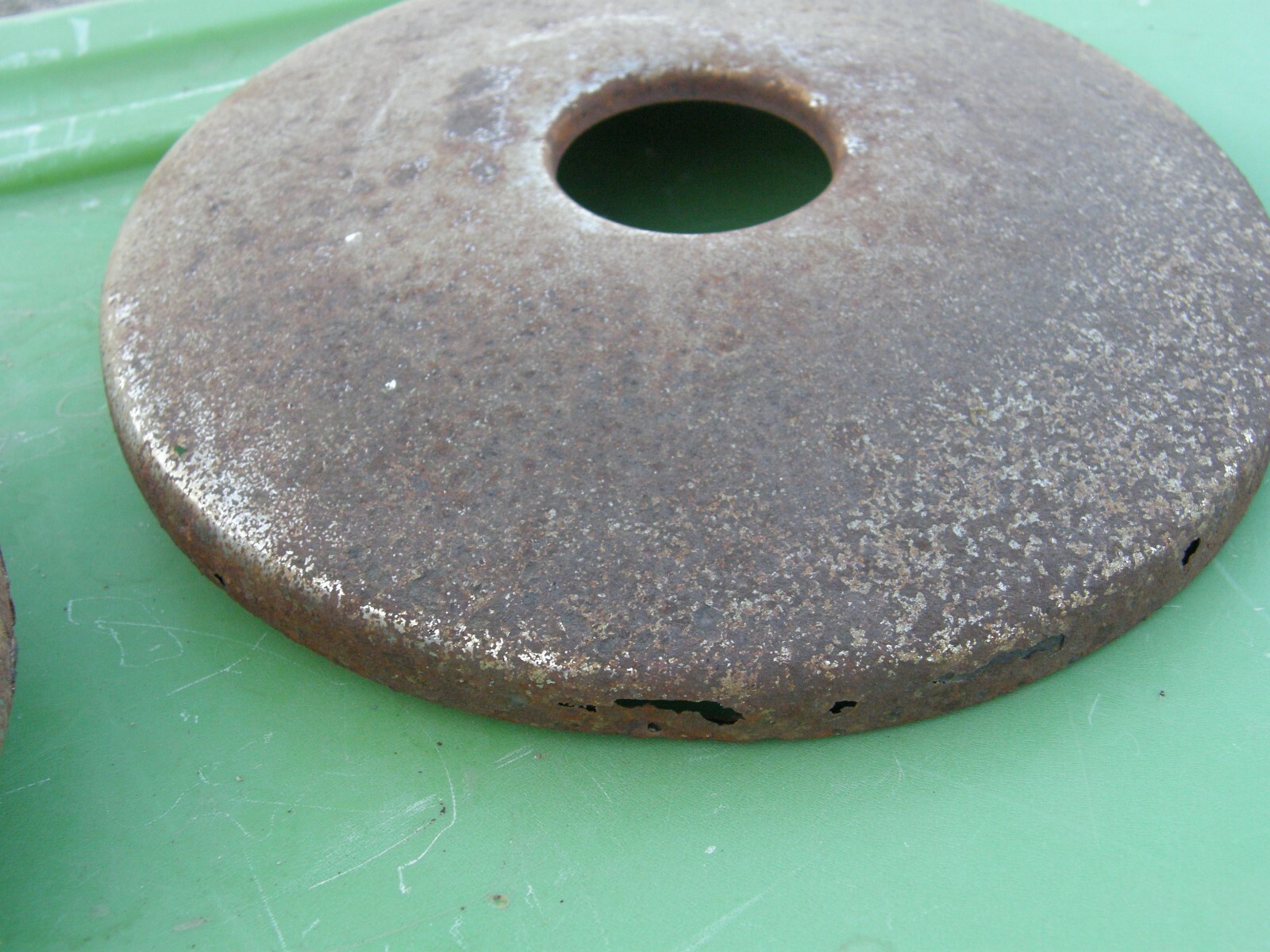 Vintage Boat Trailer Hubcaps 10 Inch with 2 1/4 Center Axle Hole