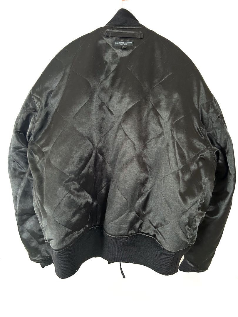 ENGINEERED GARMENTS Deck Jacket Flight Satin Nylon & Cotton