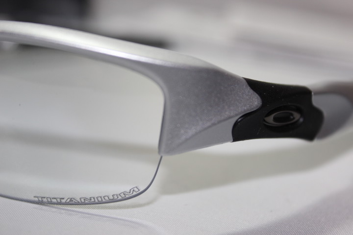New Oakley Flak Jacket 1.0 Silver w/Titanium Clear Asian Fit