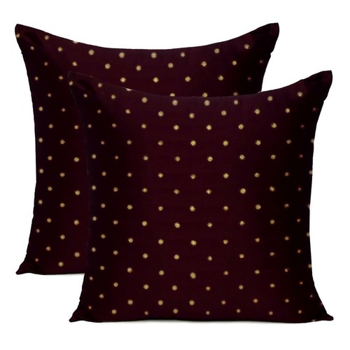 Cushion Cover Art Silk Indian Throw Pillow Cover Sofa Pillowcase Christmas Decor - Picture 62 of 66