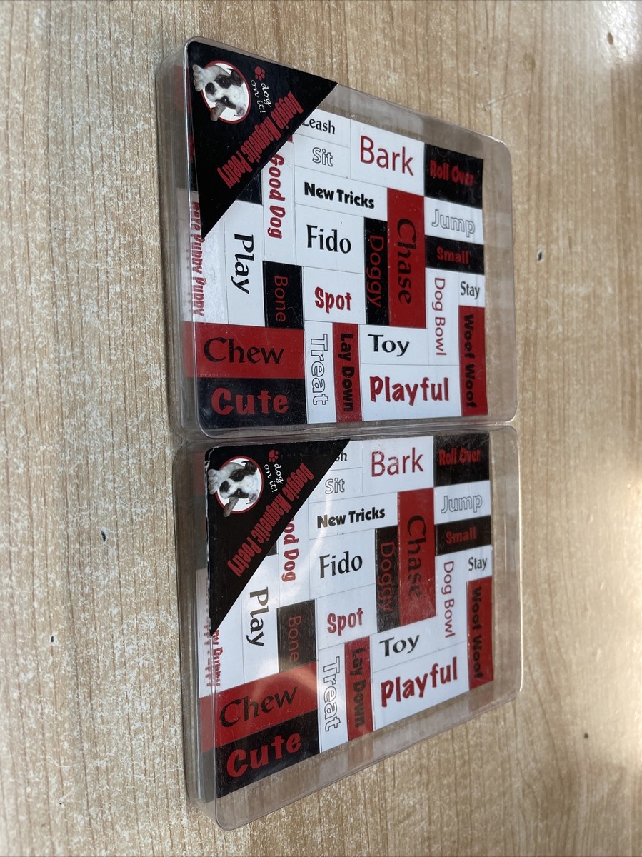 NIP Philadelphia Group Doggie Magnetic Poetry 1 Sheet Magnet Words CUTE 2  SETS | eBay
