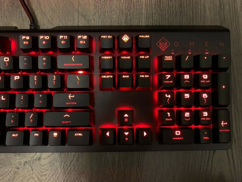 HP OMEN Encoder BACKLIT GAMING KEYBOARD KEYCAPS KEYS (HSA-L001K) | eBay ...